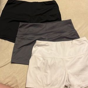 3 pack spandex biker shorts
